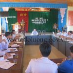 Thường trực huyện ủy làm việc với ban chấp hành Đảng bộ xã Nhân Sơn